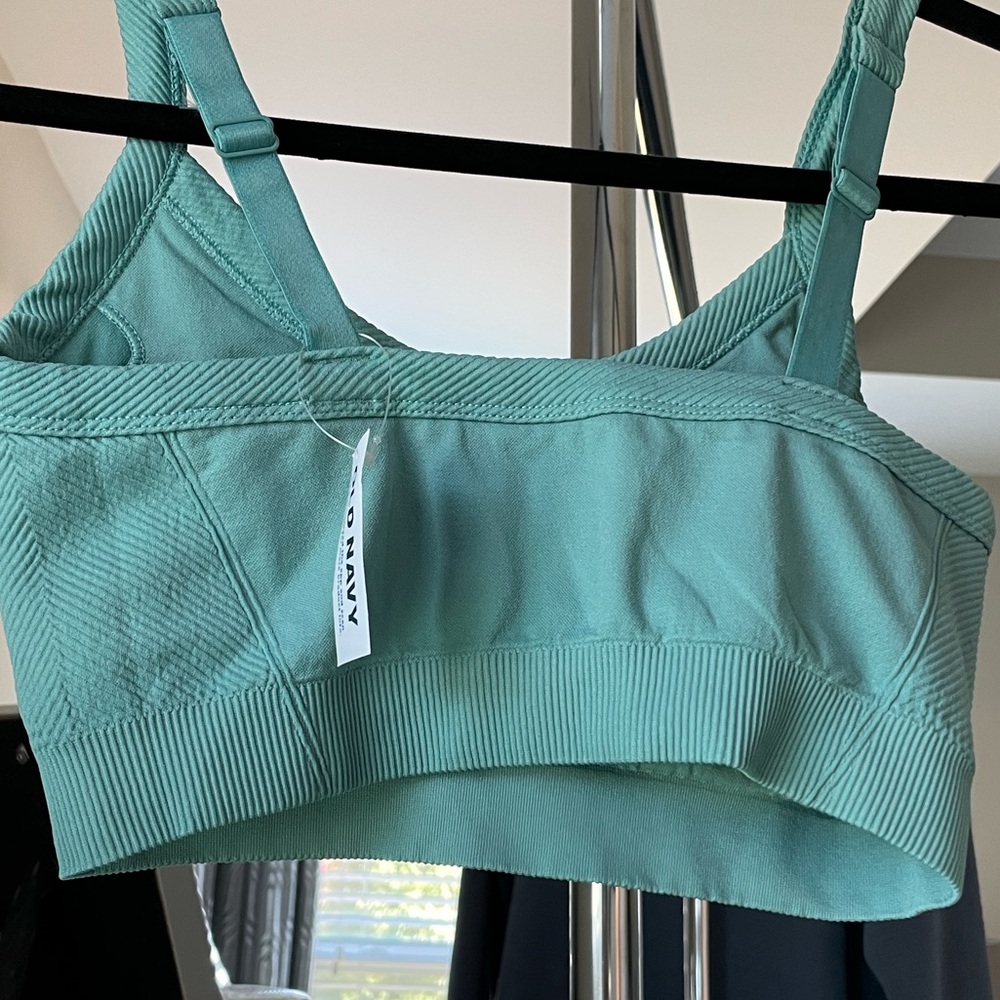 Old Navy Women's Aqua Sports Bra - Picture 2 of 2
